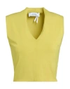 Kaos Woman Top Lime Green Size 8 Acetate, Polyamide, Elastane