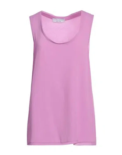 Kaos Woman Top Mauve Size 10 Rayon In Purple