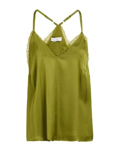 Kaos Woman Top Military Green Size 10 Viscose