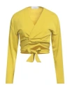 Kaos Woman Top Mustard Size 8 Acetate, Polyamide, Elastane In Yellow