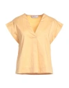 Kaos Woman Top Mustard Size 8 Cotton In Yellow