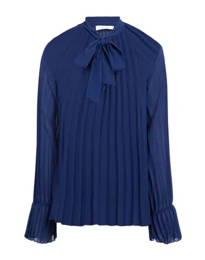 Kaos Woman Top Navy Size 10 Polyester In Blue