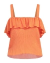 Kaos Woman Top Orange Size 4 Viscose, Polyester