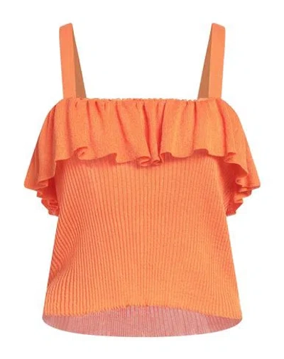 Kaos Woman Top Orange Size 4 Viscose, Polyester