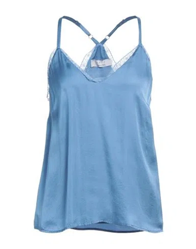 Kaos Woman Top Pastel Blue Size 6 Viscose