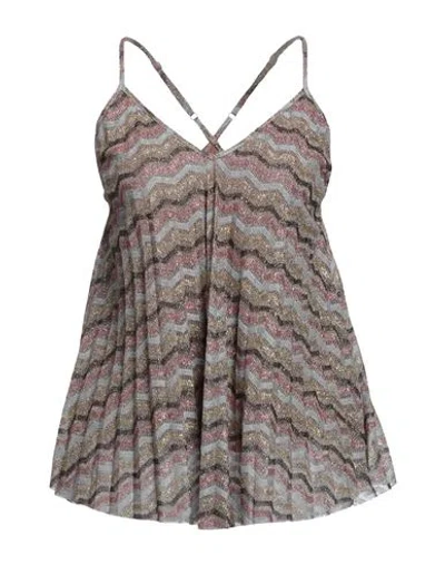 Kaos Woman Top Pink Size 8 Viscose, Polyamide, Metallic Polyester