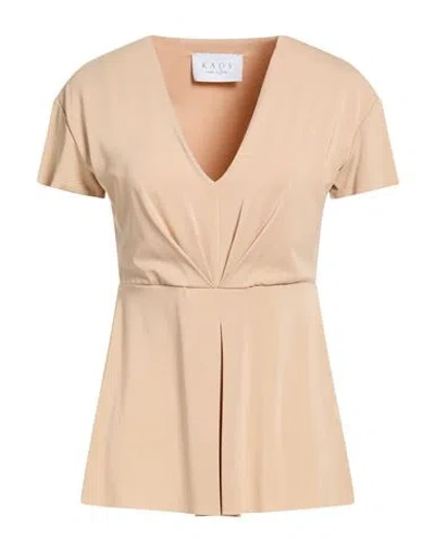 Kaos Woman Top Sand Size 8 Acetate, Polyamide, Elastane In Neutral
