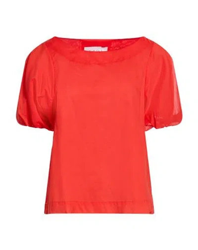 Kaos Woman Top Tomato Red Size 12 Cotton