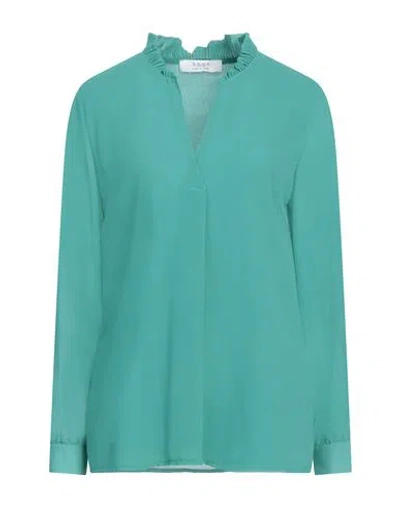 Kaos Woman Top Turquoise Size 10 Polyester In Blue