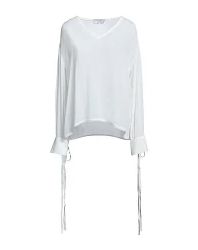 Kaos Woman Top White Size 10 Rayon