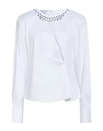 Kaos Woman Top White Size 12 Cotton, Polyamide, Elastane