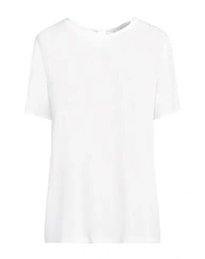 Kaos Woman Top White Size 4 Rayon