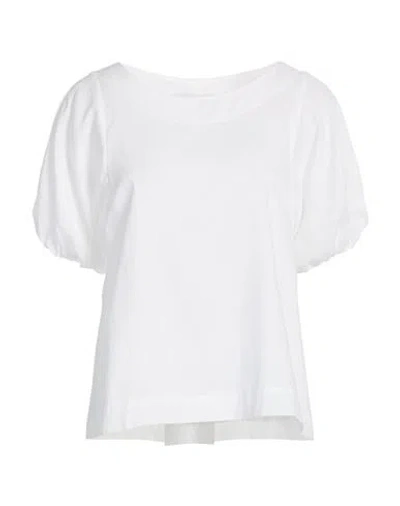 Kaos Woman Top White Size 8 Cotton