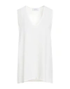 Kaos Woman Top White Size 8 Viscose