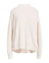 Kaos Woman Turtleneck Cream Size S Viscose, Polyamide, Wool, Cashmere In White