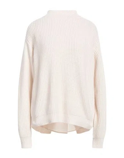 Kaos Woman Turtleneck Cream Size S Viscose, Polyamide, Wool, Cashmere In White