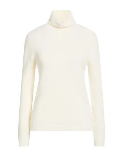 Kaos Woman Turtleneck Off White Size S Wool