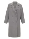 Kaos Oversized Double-breasted Coat In Gray