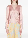 Kaos Wrap Top In Purple