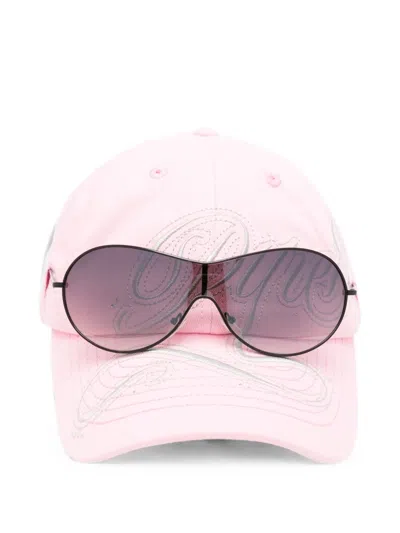 Kap Company Embellished Cap In Pink