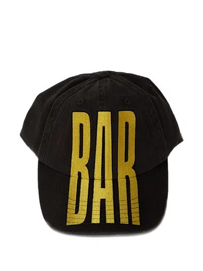 Kap Company Embossed Print Baseball Cap In Black