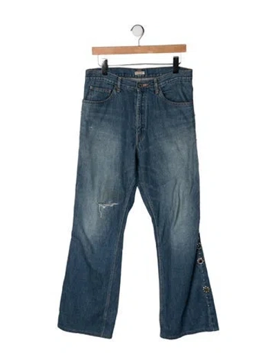 Pre-owned Kapital 12.5oz Wallaby Flare In Blue