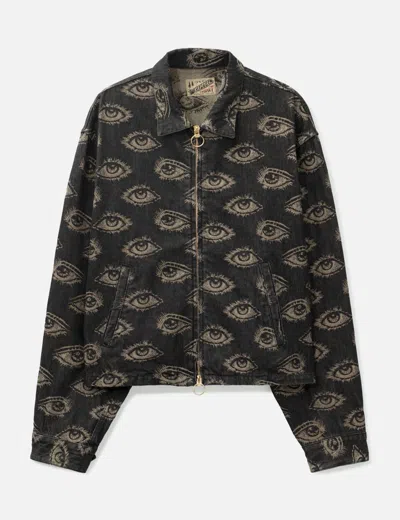 Kapital 12oz Speakeasy Denim Drizzler Jacket In Black