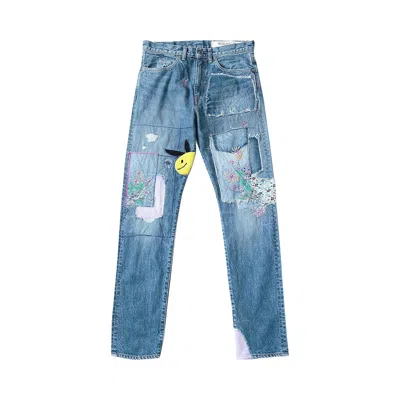 Pre-owned Kapital 14oz Denim 5p Okabilly (coneybowy Gypsy Patch Remake) 'indigo' | Blue | Men's Size 2