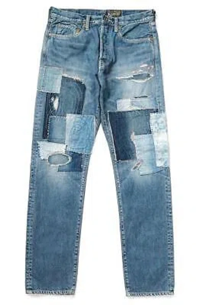 Pre-owned Kapital 14oz Denim 5p Pants Monkey Cisco Dixie Remake In Blue