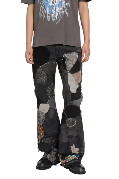 Kapital 14oz X Denim 5p Rat Flare Pants In Multi