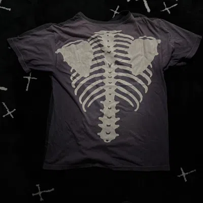 Pre-owned Kapital 2 Tone - Bug Pocket Bone T Shirt In Black