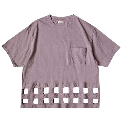 Pre-owned Kapital 20 / -jersey Windowpane T-shirt 'light Purple' | Men's Size 1