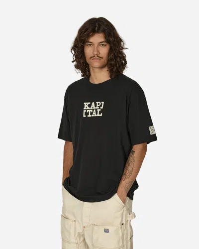 Kapital 20/-jersey Rookie T-shirt (brackets Kap) In Black