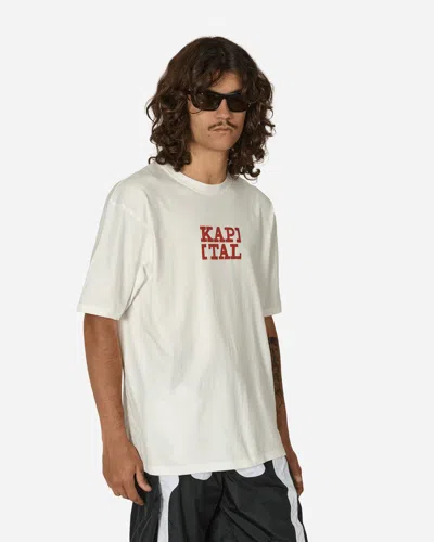 Kapital 20/-jersey Rookie T-shirt (brackets Kap) In White