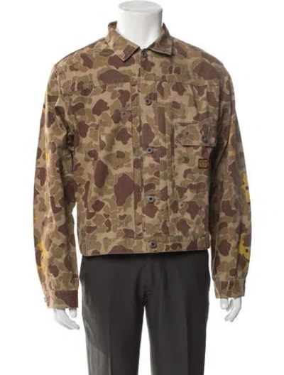 Pre-owned Kapital 2022 Camouflage Print Jacket In Brown