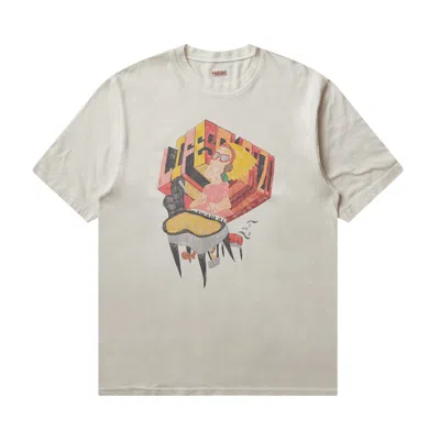 Pre-owned Kapital 20/-jersey Analog Piano Man Crew Tee 'ecru' | White | Men's Size M