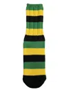 Kapital 56 Yarns Rasta Rainbowy Happy Heel Socks In Black