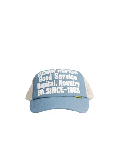 Kapital Adjustable Baseball Cap In Blue
