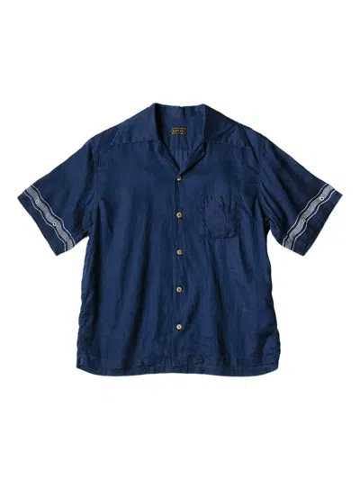 Kapital Aloha Short-sleeved Shirt In Blue
