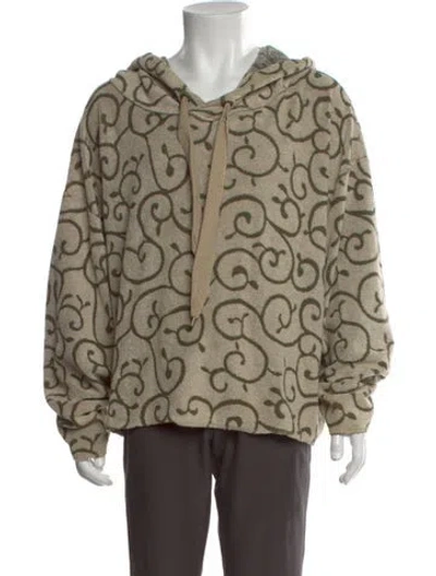 Pre-owned Kapital Arabesque Irago Pile Catfish Printed Hoodie In Neutral