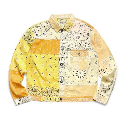 Pre-owned Kapital Bandana 1st Jacket Size 3 In Yellow