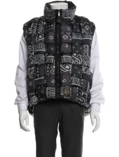Pre-owned Kapital Bandana Paisley Print Vest W/ Tags In Black