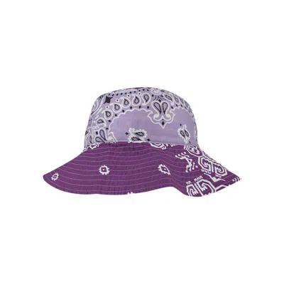 Pre-owned Kapital Bandana Patchwork Bucket Hat 'light Purple' | Men's Size Onesize