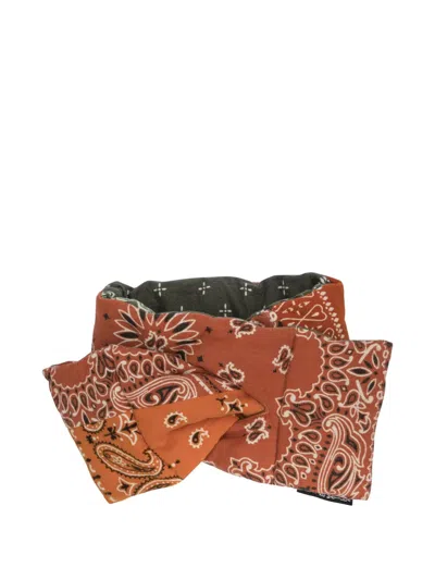 Kapital Bandana Scarf In Brown