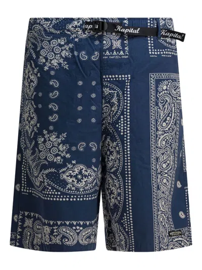 Kapital Bandana Shorts In Blue
