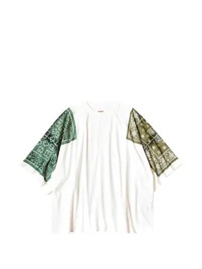 Kapital Bandana-print T-shirt In White