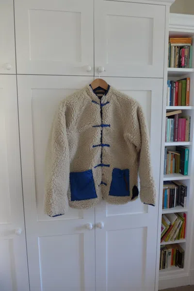 Pre-owned Kapital Boa Fleece Makanai Jacket - Ecru