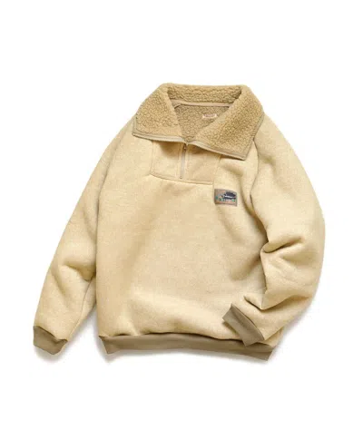 Pre-owned Kapital Boa Fleece Zip Alpine Pullover Size 4 In Cream