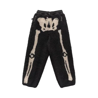 Pre-owned Kapital Bone Boa Fleece Easy Pants 'black' | Men's Size 3