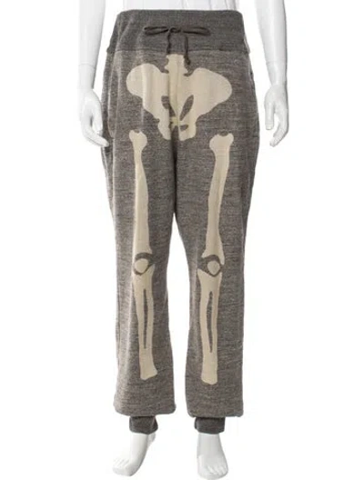 Pre-owned Kapital Bone Printed Robe In Neutral